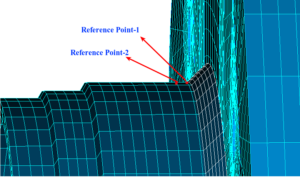 welded joint with reference points