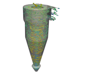 cyclone_particles, CFD analysis services in New Delhi, CFD analysis in New Delhi, CFD services in New Delhi, CFD company India, CFD analysis company New Delhi, CFD analysis companies India, CFD Consulting Companies Mumbai, CFD analysis service in India, Cyclone Separator CFD analysis services in India